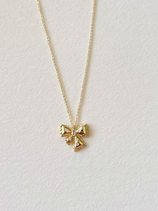 Crystal Bow necklace