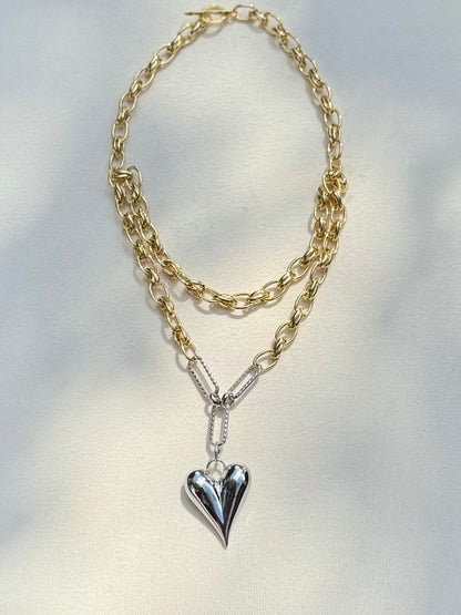 Gilded Flame Necklace