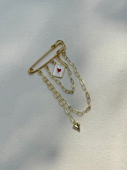 Lucky Ace Brooch