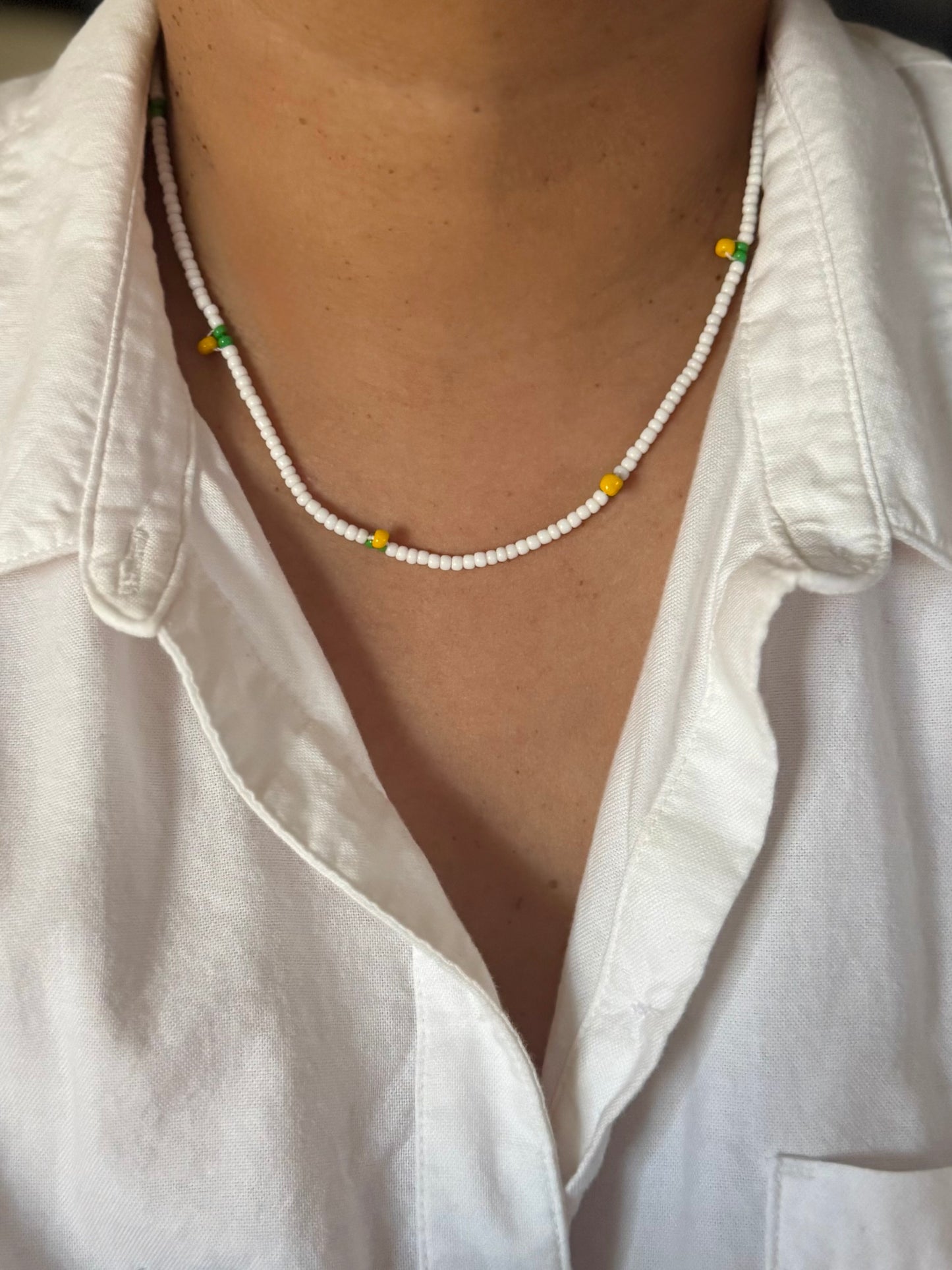 Lemon 🍋 beaded necklace