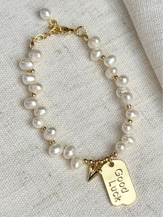 Good luck pearl bracelet