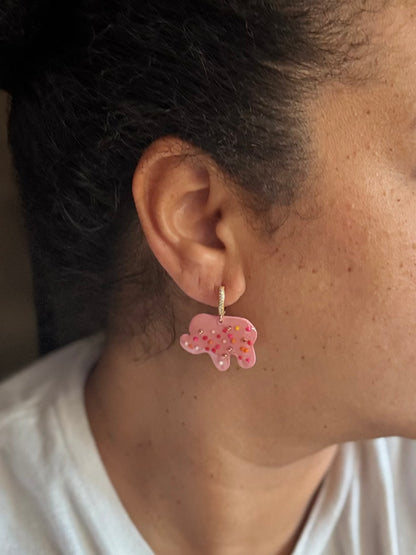 Elephant cookie earrings