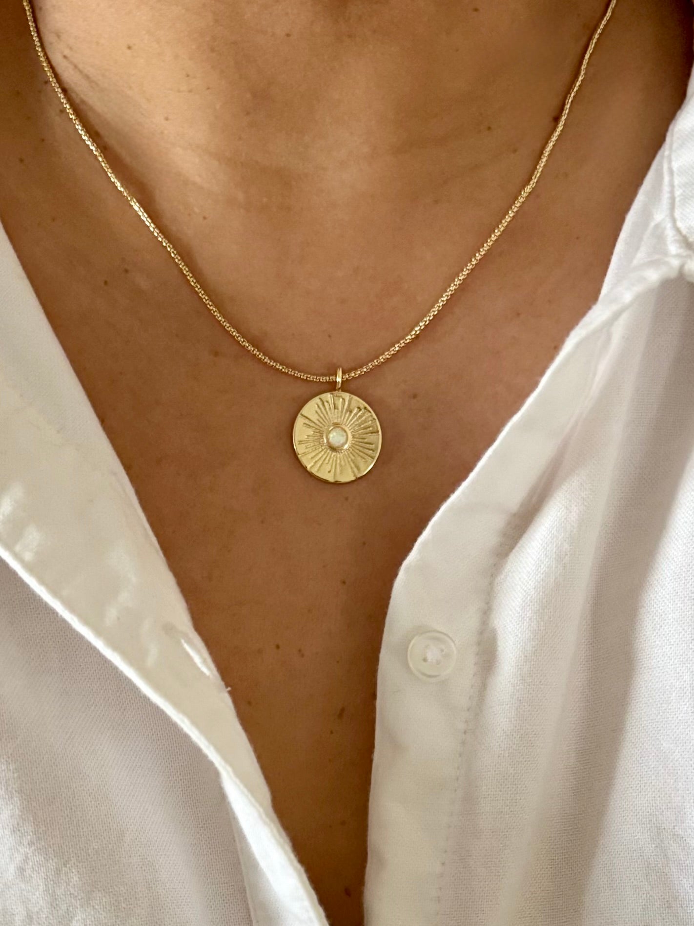 Radiant charm necklace