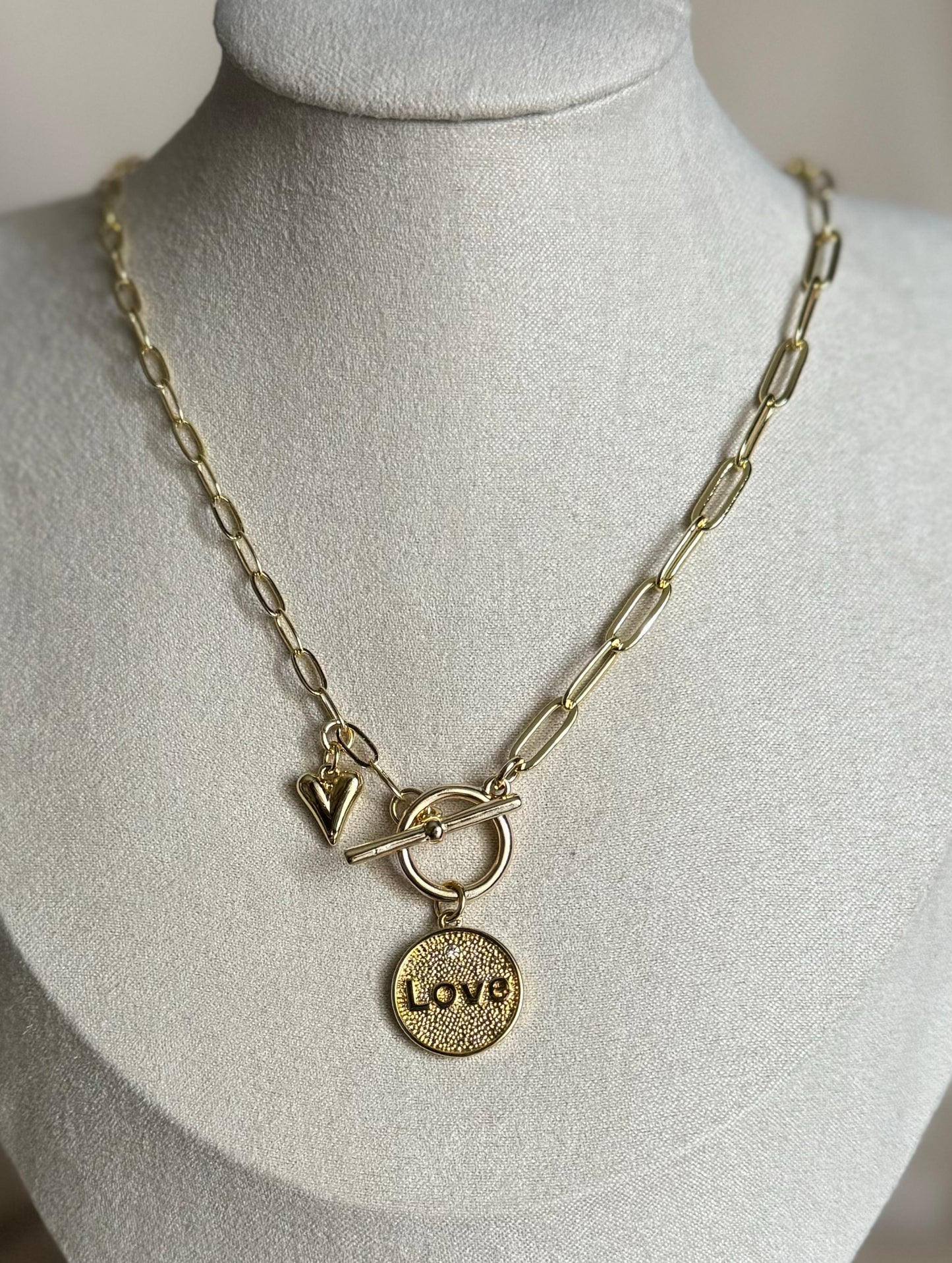 Love charm necklace