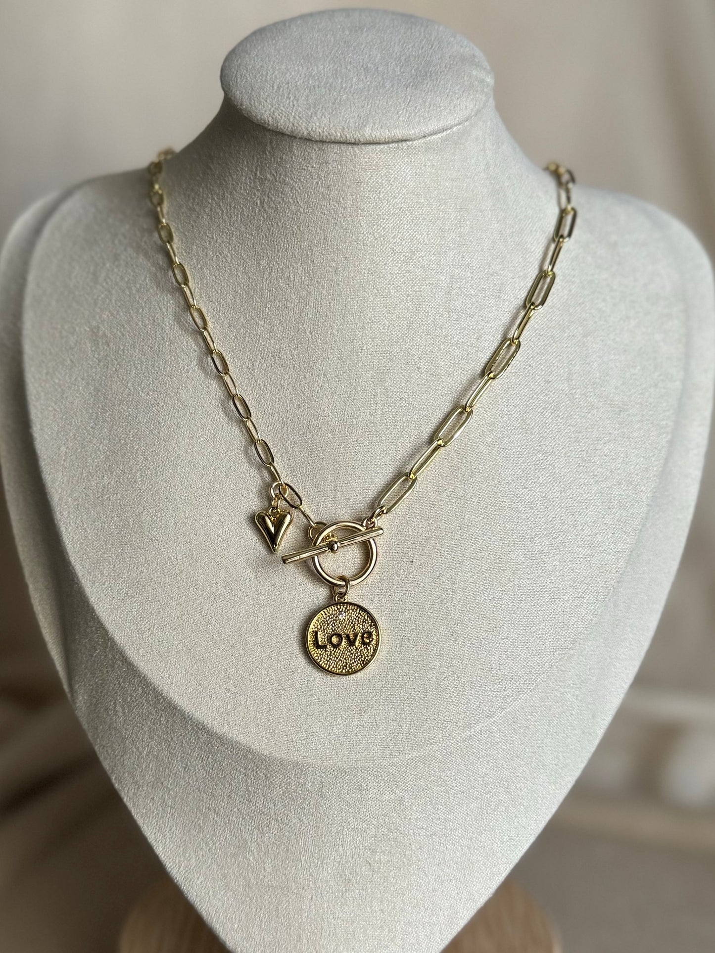 Love charm necklace