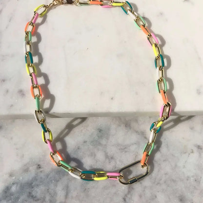 Summer link necklace