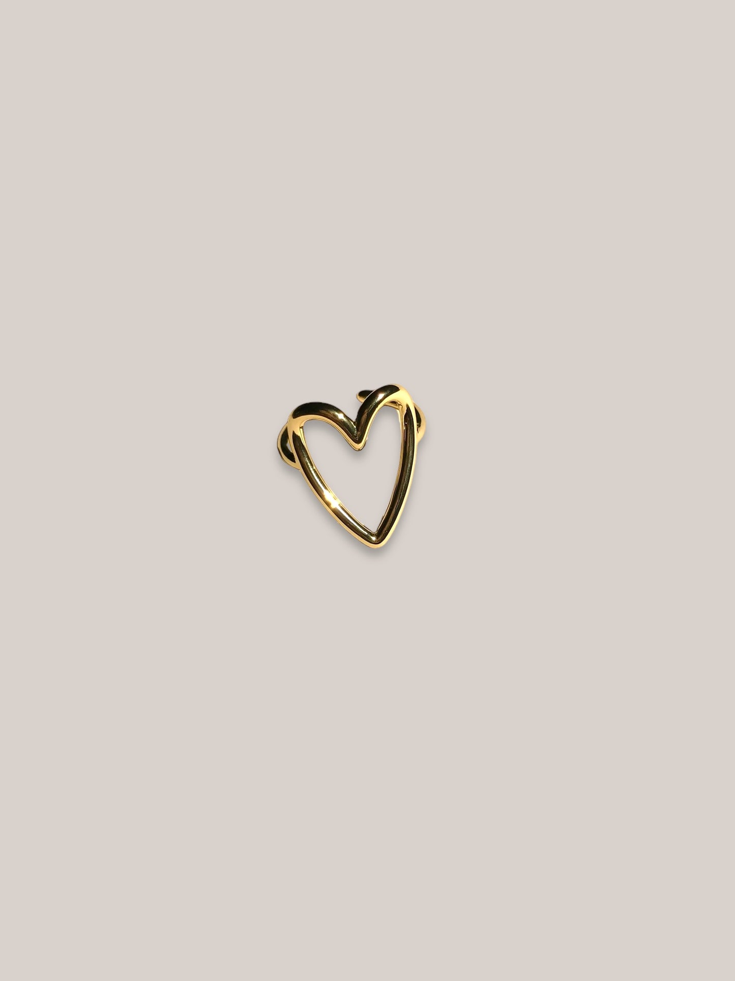 Open heart ring