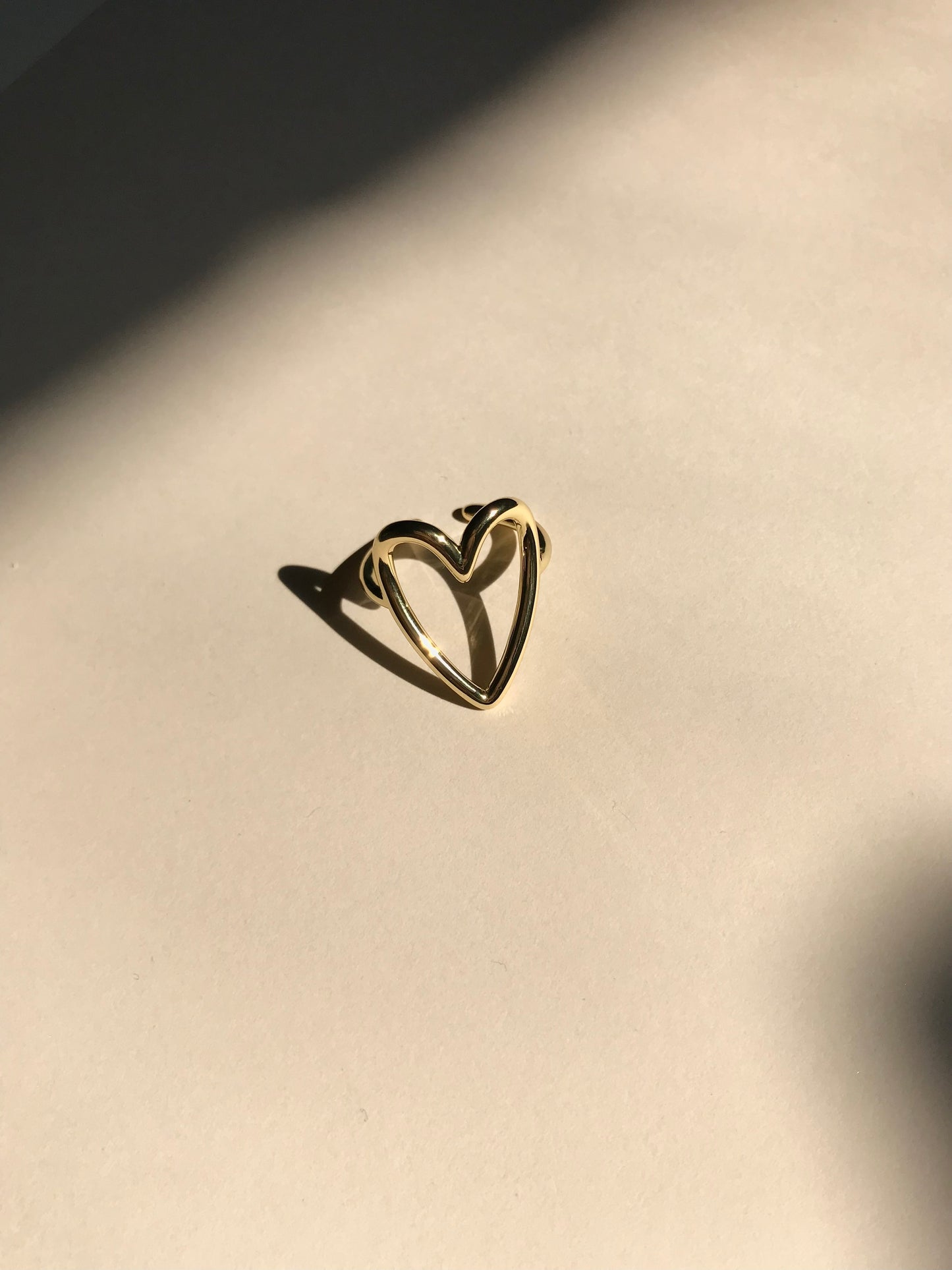 Open heart ring