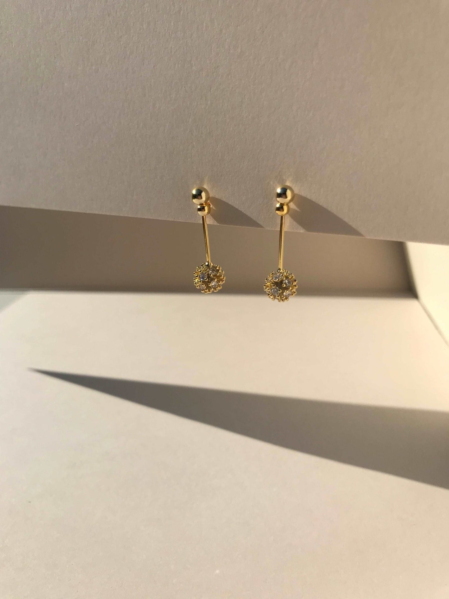Burst Ball drop earrings - GOLDEN HOUR studio
