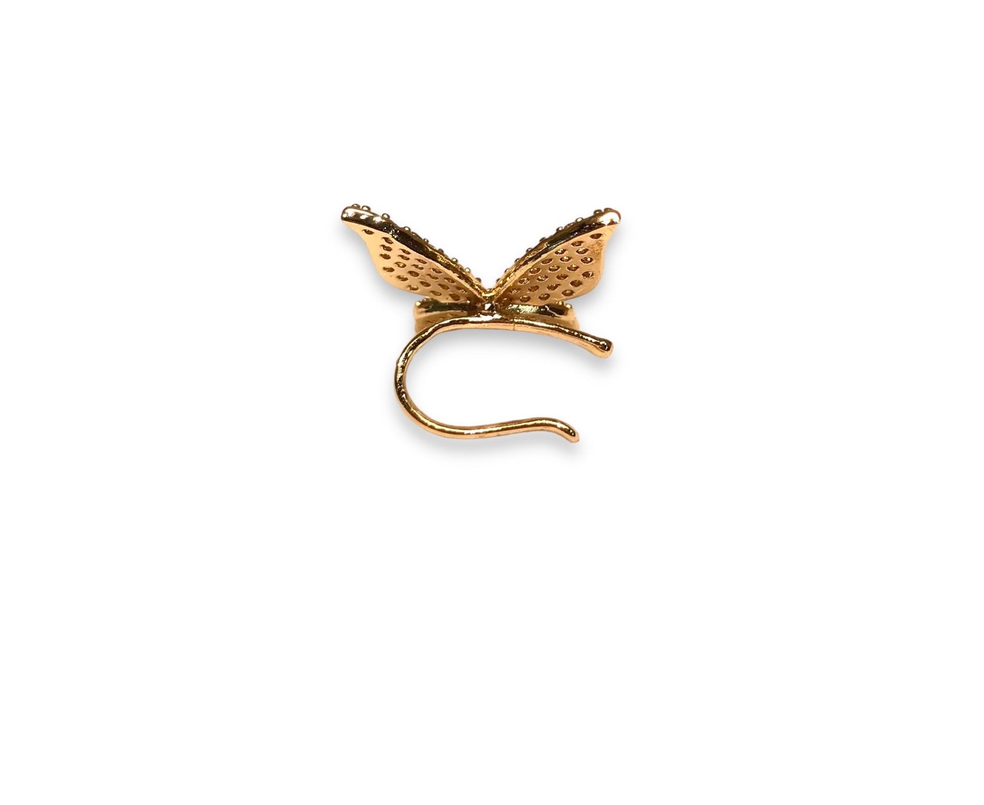 Butterfly ear lobe cuff - GOLDEN HOUR studio